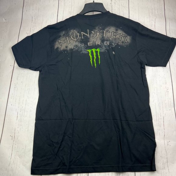 Vintage Monster Energy Printed XL T-Shirt Black Men New - Picture 5 of 9